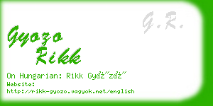gyozo rikk business card